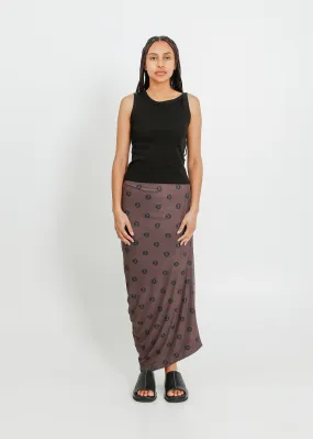 AMIRI TUBE SKIRT / MOCHA-BLACK