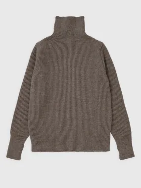 Andersen-Andersen, Navy Turtleneck, Natural Taupe