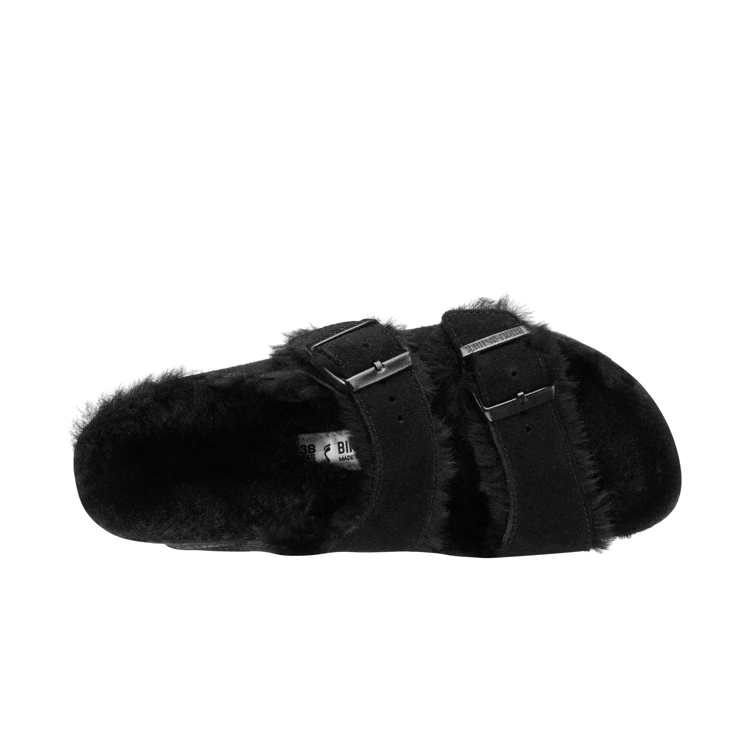 Arizona Shearling Black Suede Leather/Shearling