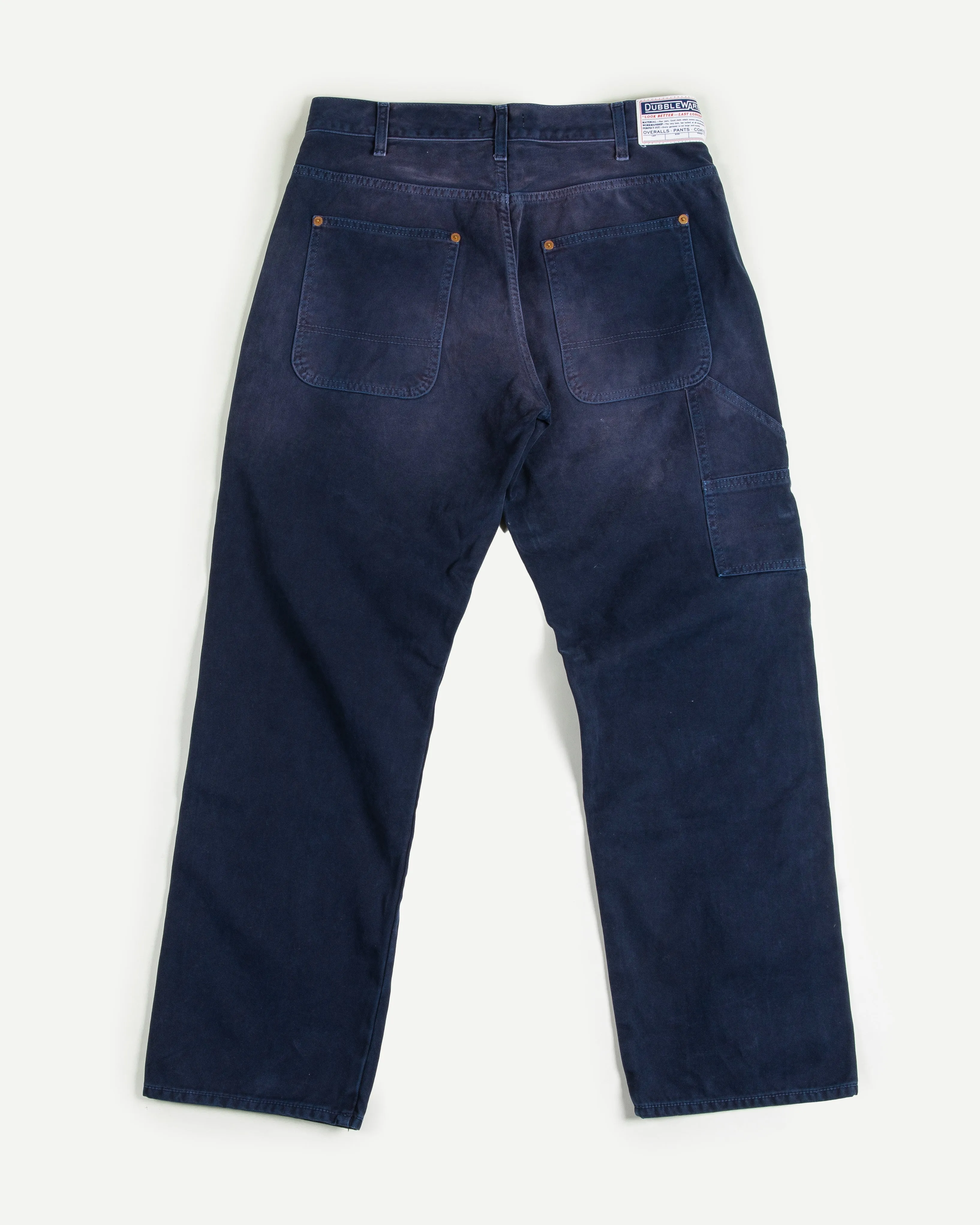 BELMONT WASHED CANVAS CARPENTER PANT - NAVY