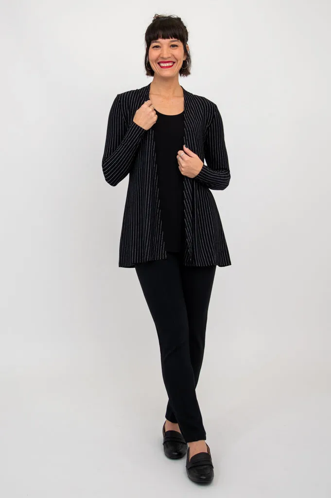 Chopra Jacket, BW Pin Stripe, Bamboo - Final Sale