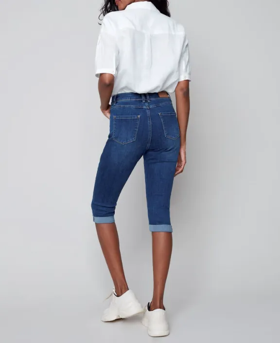 Denim Pedal Pusher Pant