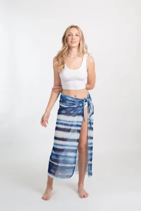 Escape Mesh Printed Sarong Cover Up