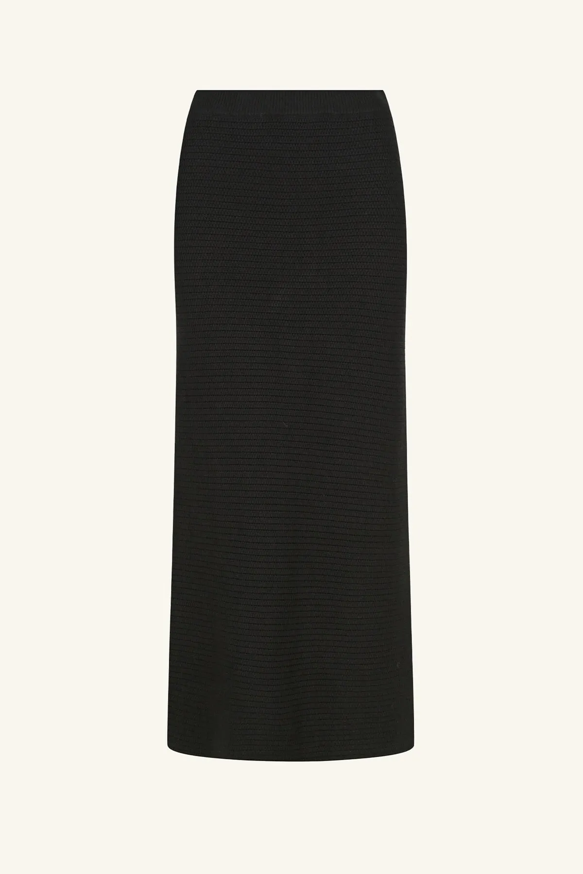 EVE FLARED MIDI SKIRT - BLACK