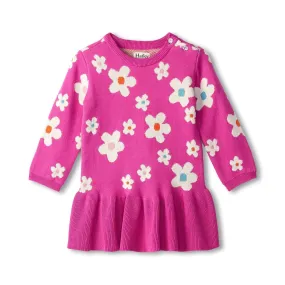 Hatley Flounce Hem Sweater Dress - New Flowers