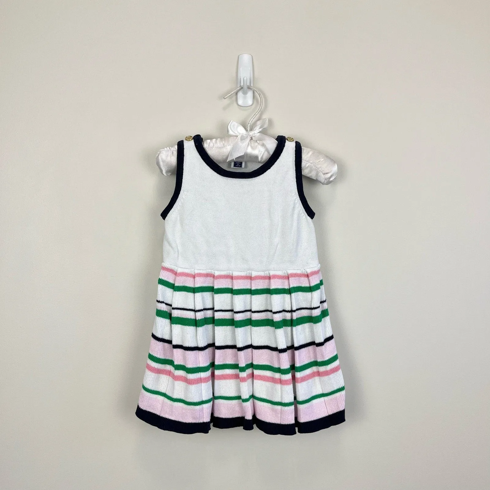 Janie and Jack Sleeveless Knit Pleated Dress 12-18 Months