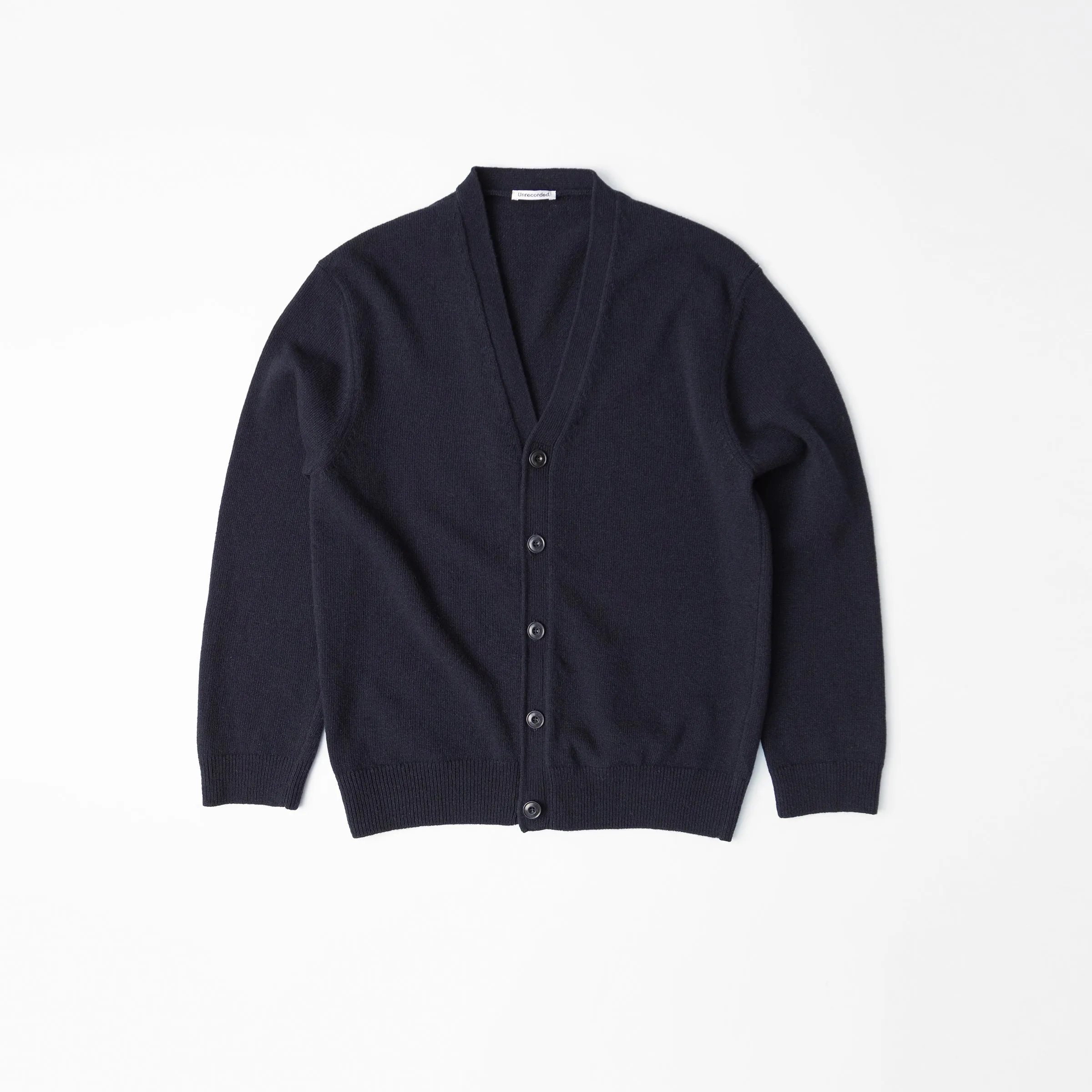 Lambswool Cardigan - Navy - Final Sale