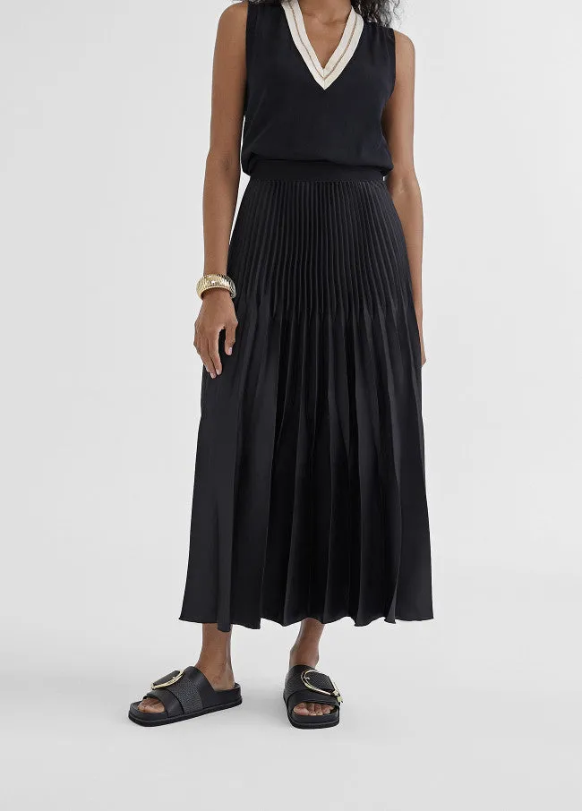 Lola Casademunt Pleated Midi Skirt