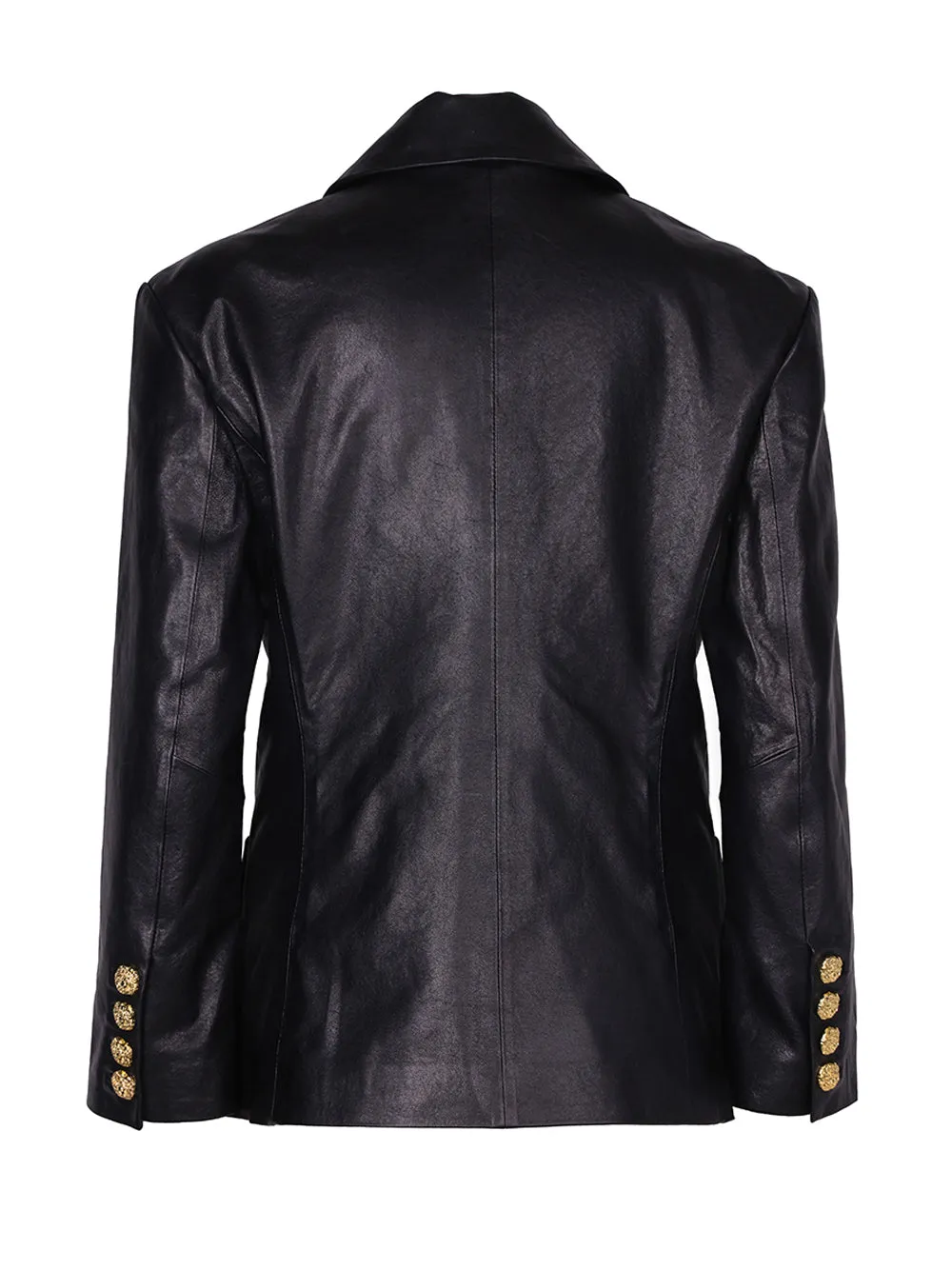 MONNEI Leather Blazer