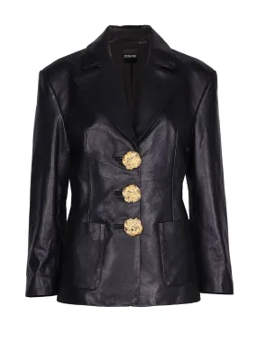 MONNEI Leather Blazer