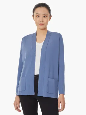 Open Front Cardigan With Pockets