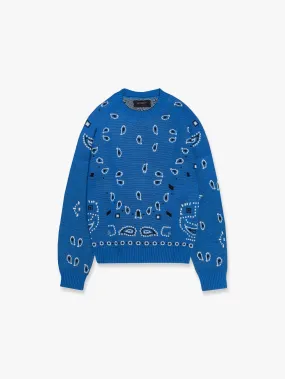 PAISLEY KNIT - ROYAL BLUE