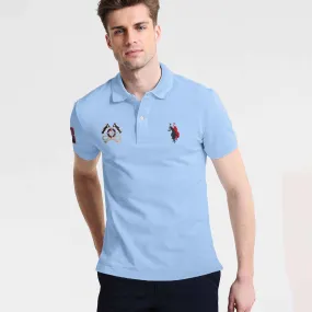 Polo Republica Men's Two Polo Horse Rider & Flag Crest Embroidered Polo Shirt