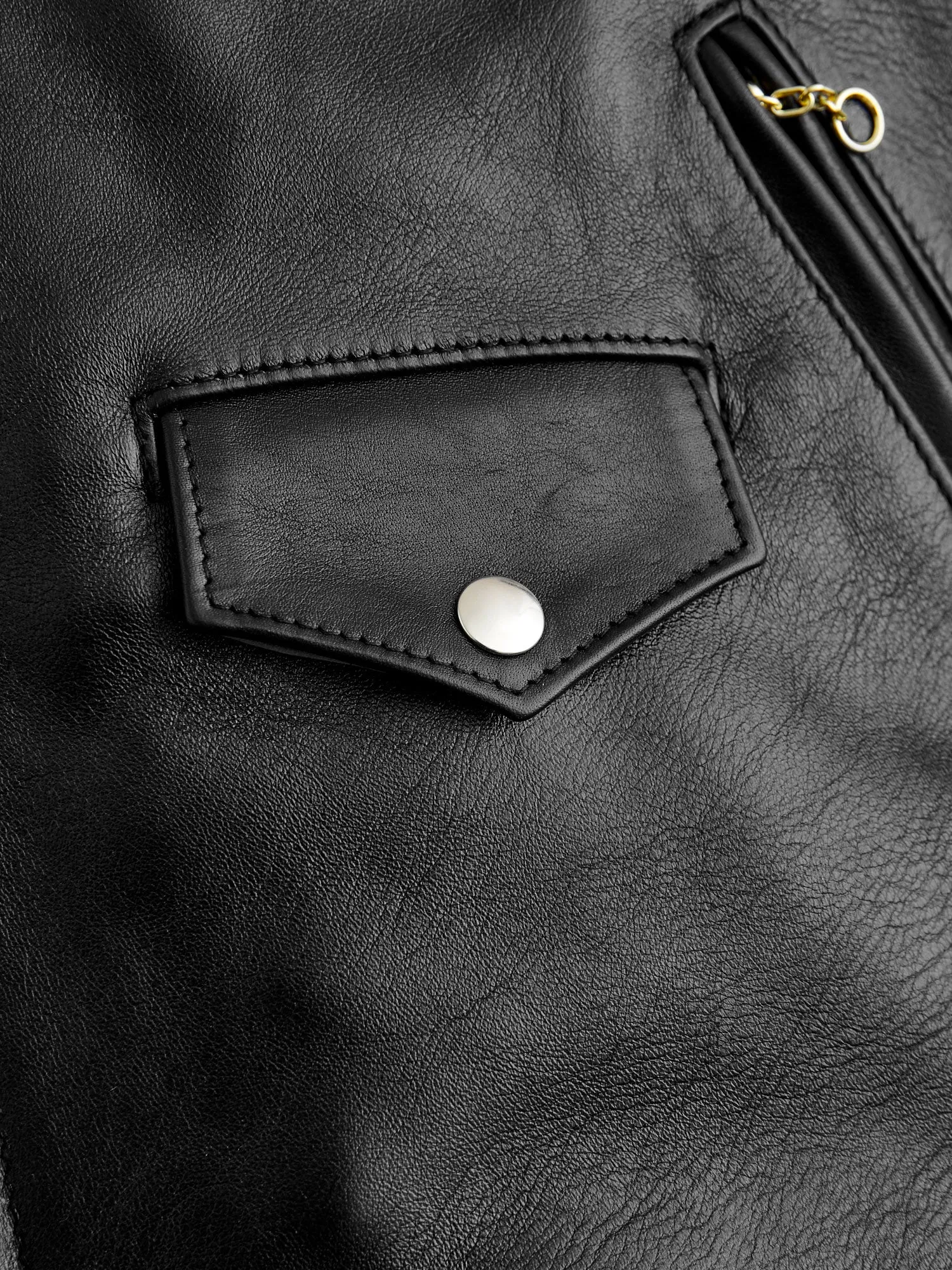 "3sixteen x Schott NYC" 20th Anniversary Horsehide Perfecto Leather Jacket in Black