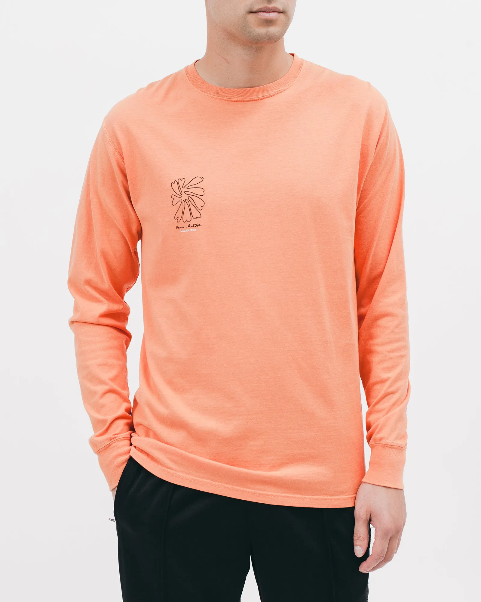 Self Portrait L/S Tee - Terracotta