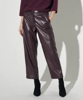 Slouchy Vegan Leather Trouser