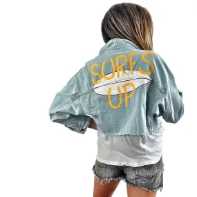 'Surfs Up' Denim Jacket