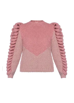 Pink Turtleneck Sweater