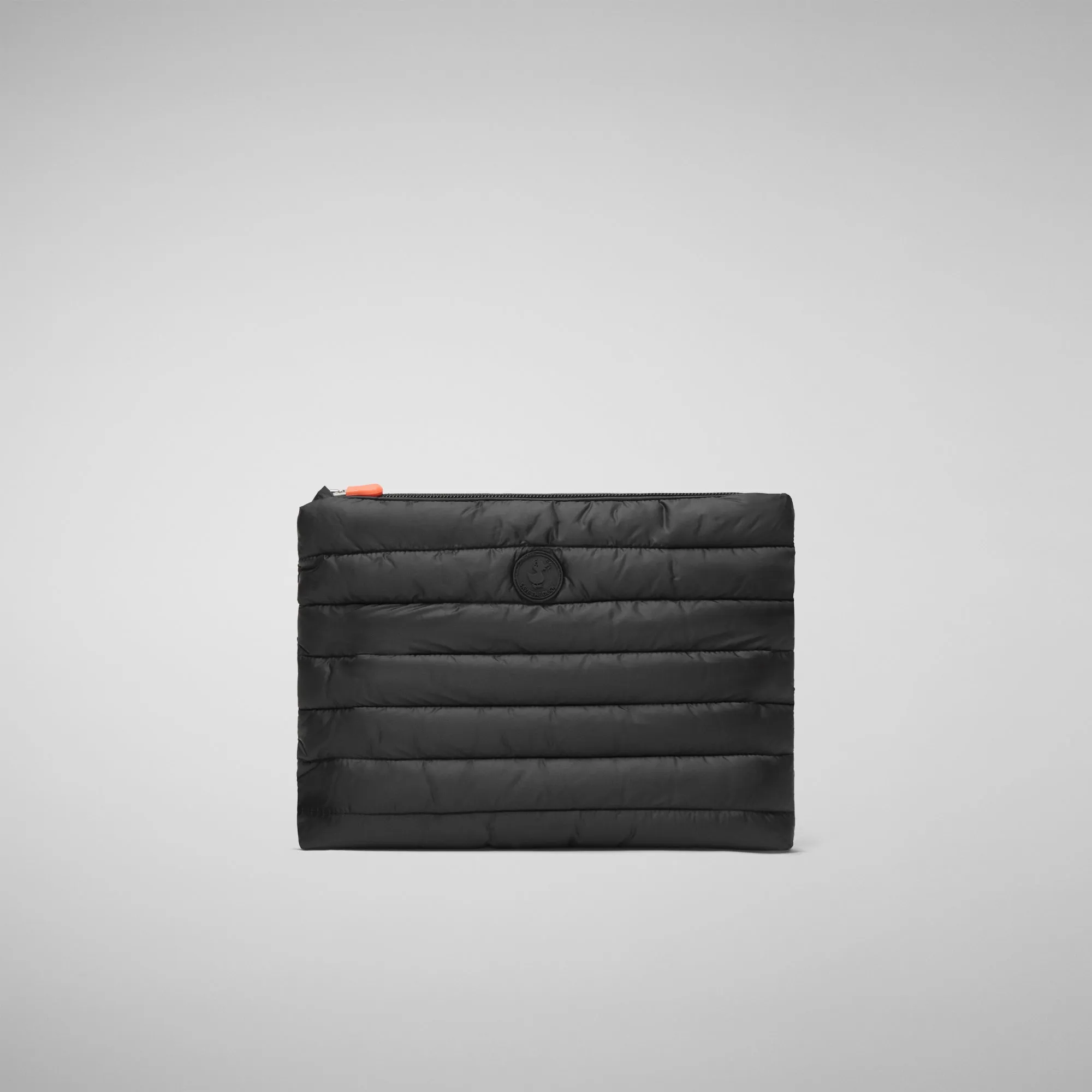 Unisex quilted pouch big Thalassa in black