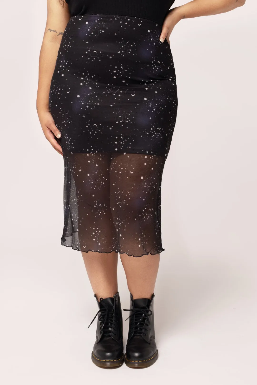 Zodiac Mesh Skirt